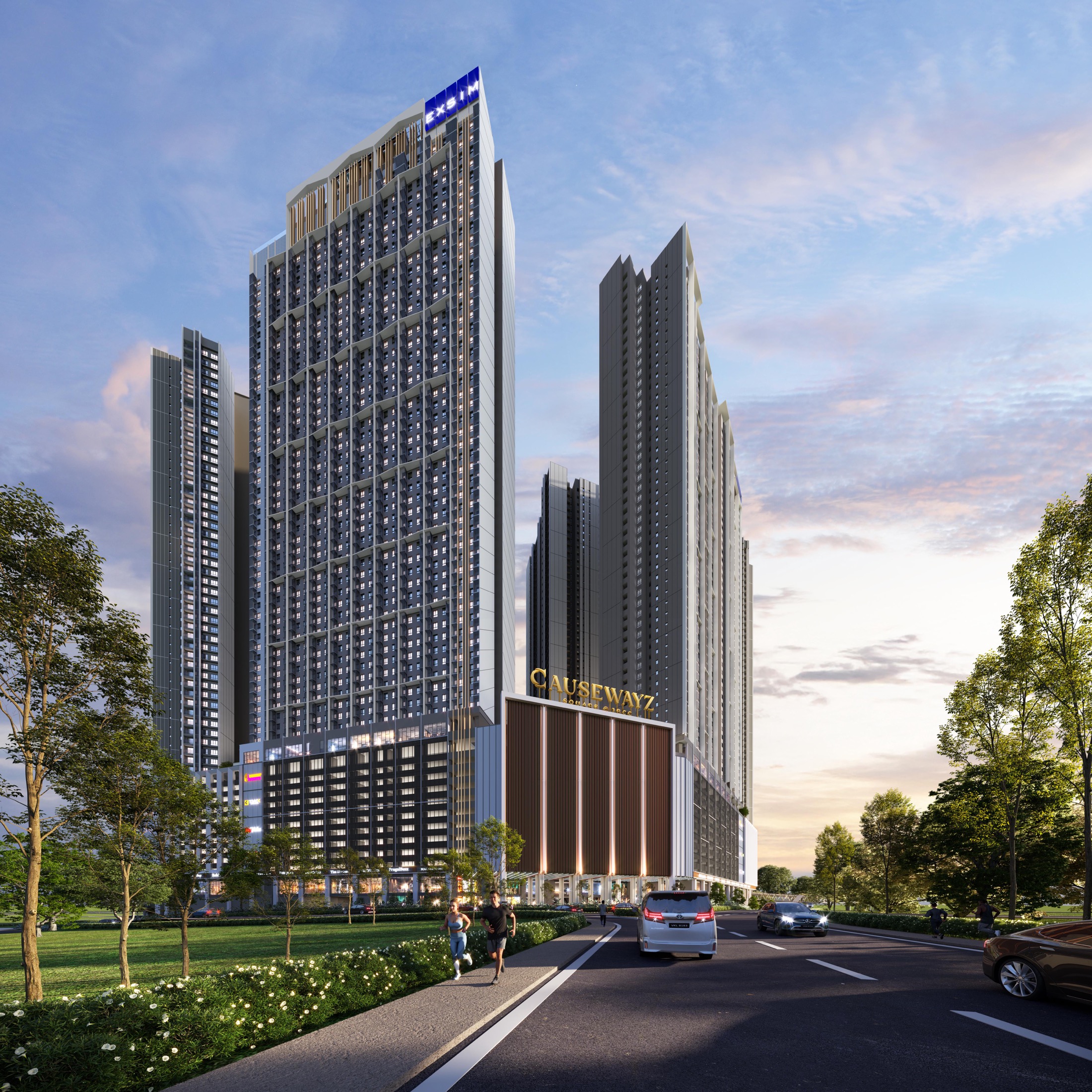 Causewayz Square integrated residences — artist's impression