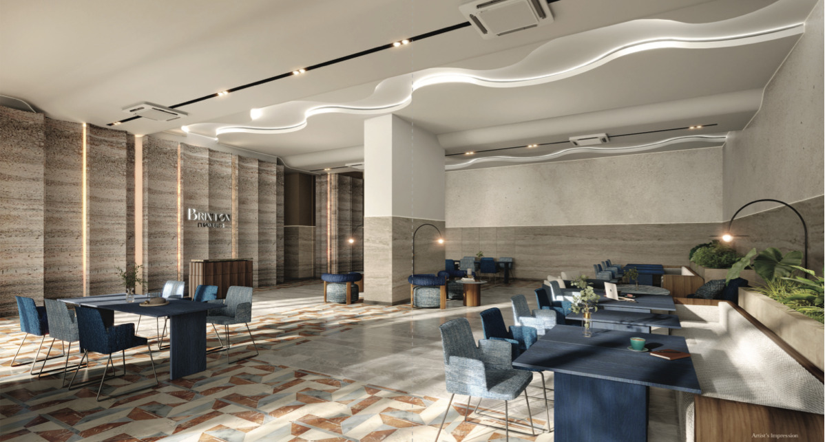Brixton Tower 1 resident lobby — artist's impression