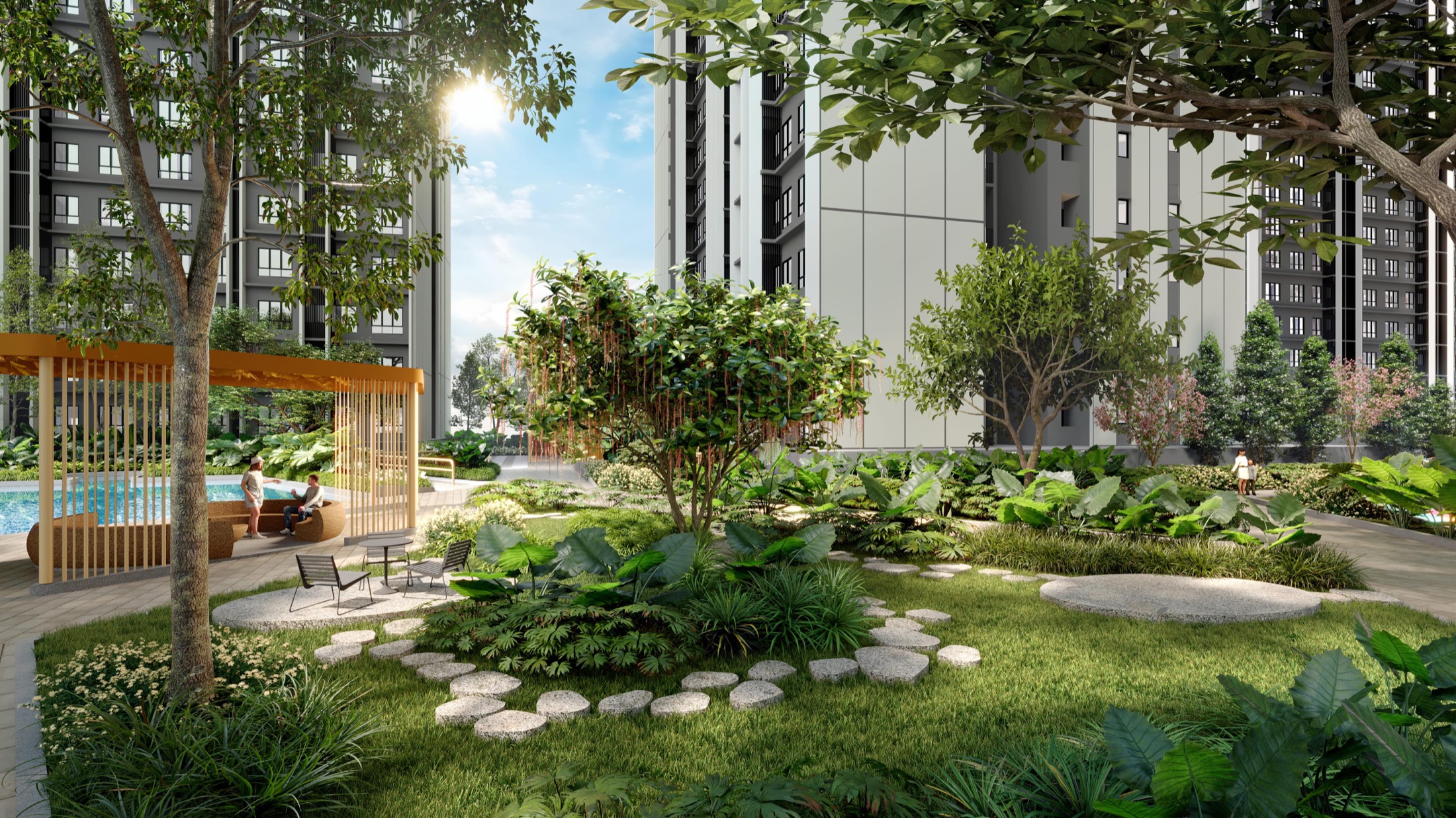 Garden Retreat at Causewayz Square — artist's impression