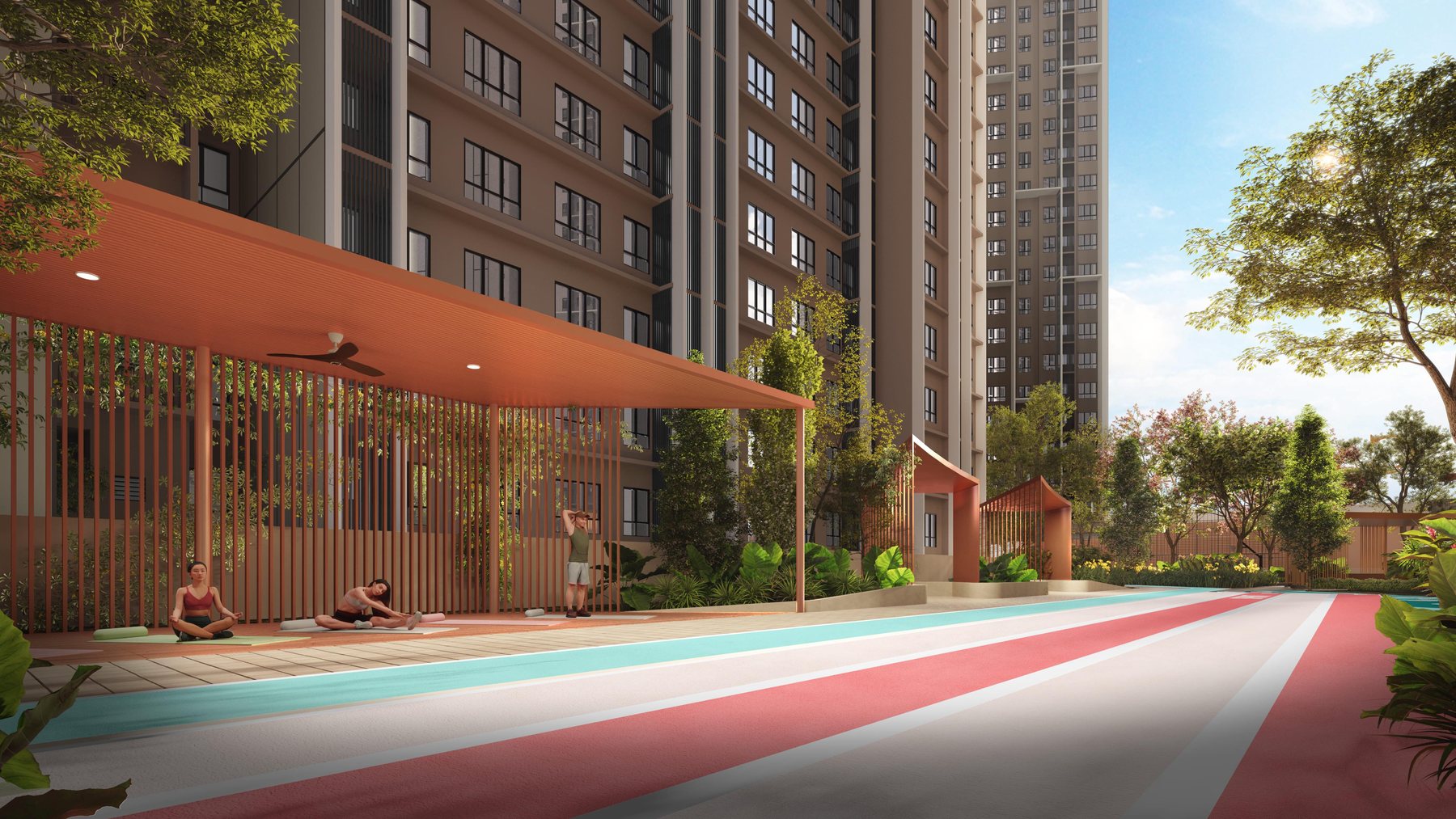 Jogging Track at Causewayz Square — artist's impression